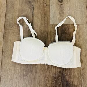 Accentuate Padded Demi Bra Cream Women’s Size 34B